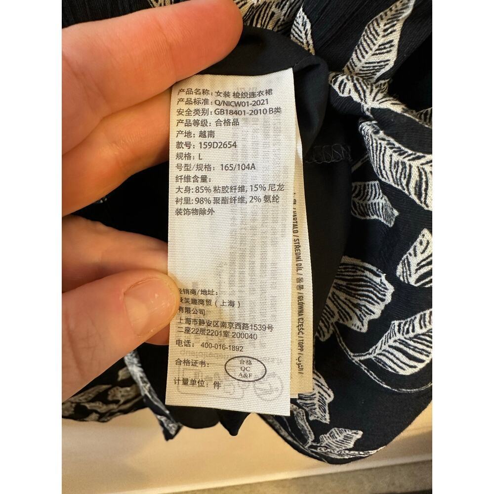 Abercrombie & Fitch Trapeze Floral Black Boho Cap… - image 7